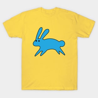 Running Little Blue Bunny T-Shirt